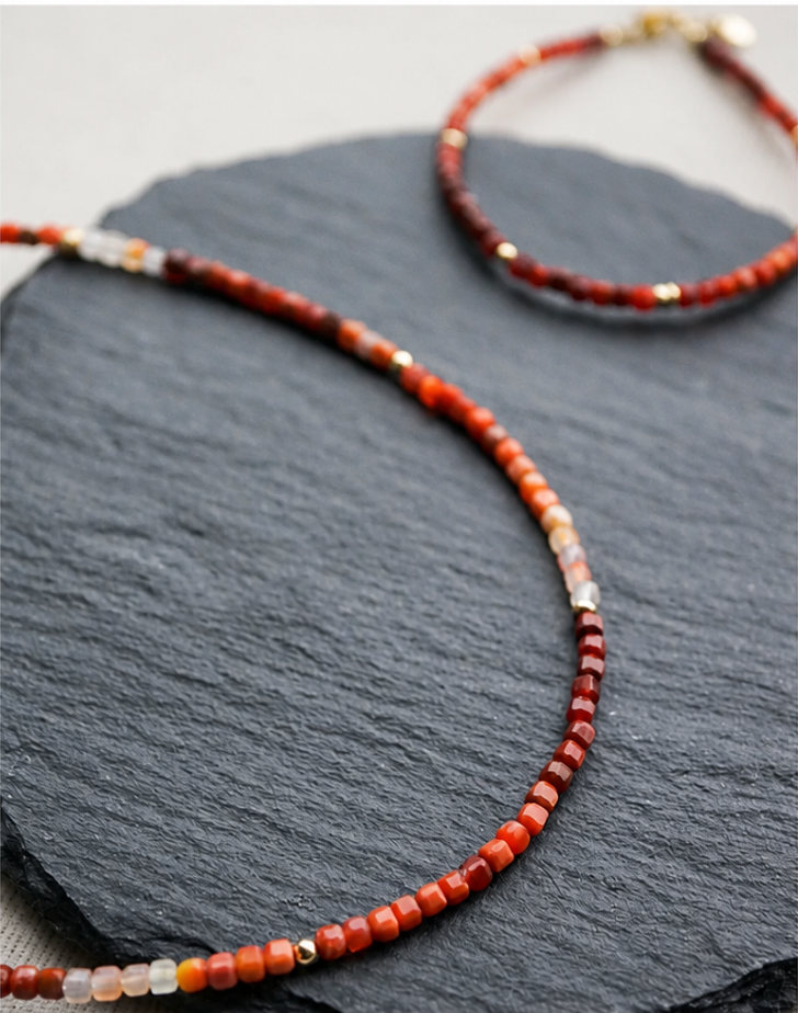 Agate Bracelet - gradient volcano