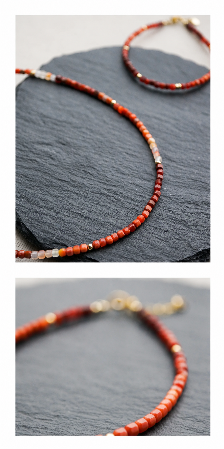 Agate Bracelet - gradient volcano