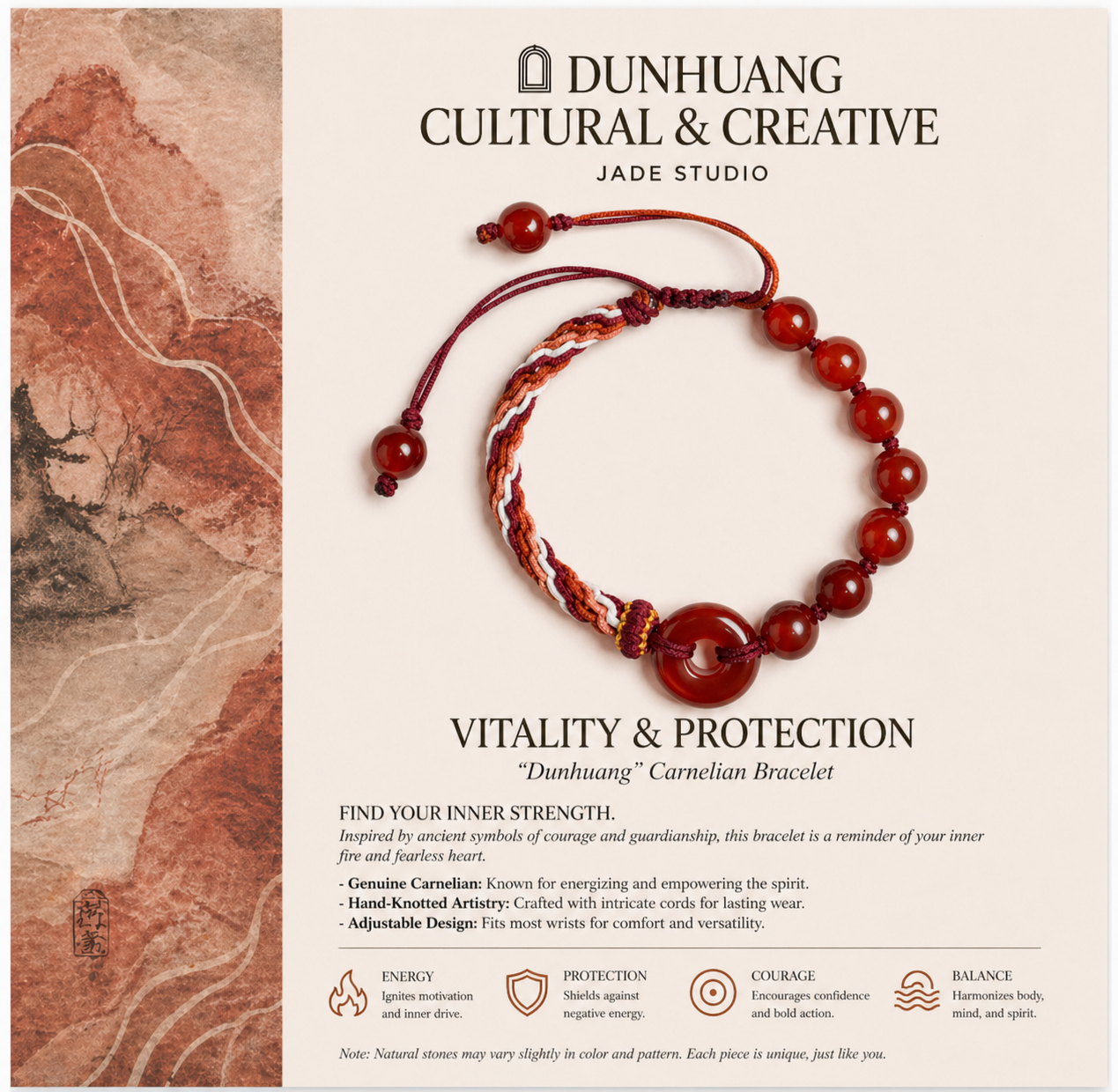 Vital Spark Carnelian Bracelet