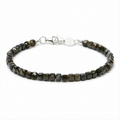 Faceted Black Obsidian Bracelet