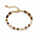 Tiger’s Eye & Freshwater Pearl Bracelet