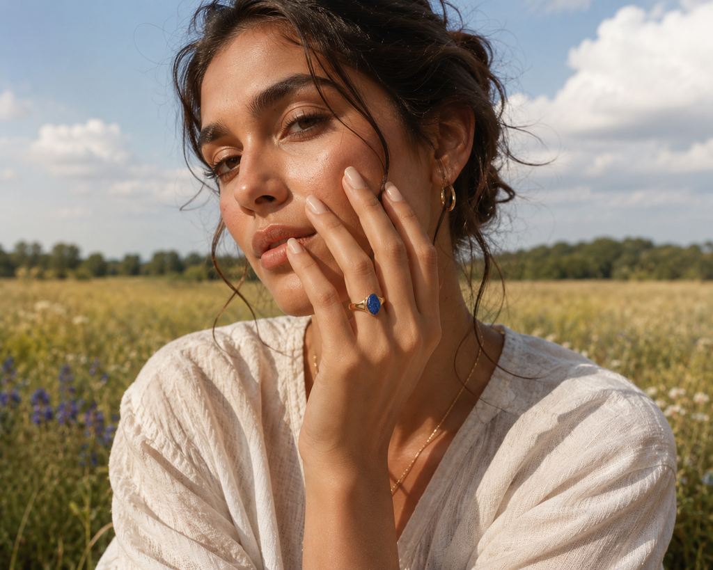Lapis Lazuli Open Ring