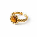 Vintage Tiger’s Eye Open Ring